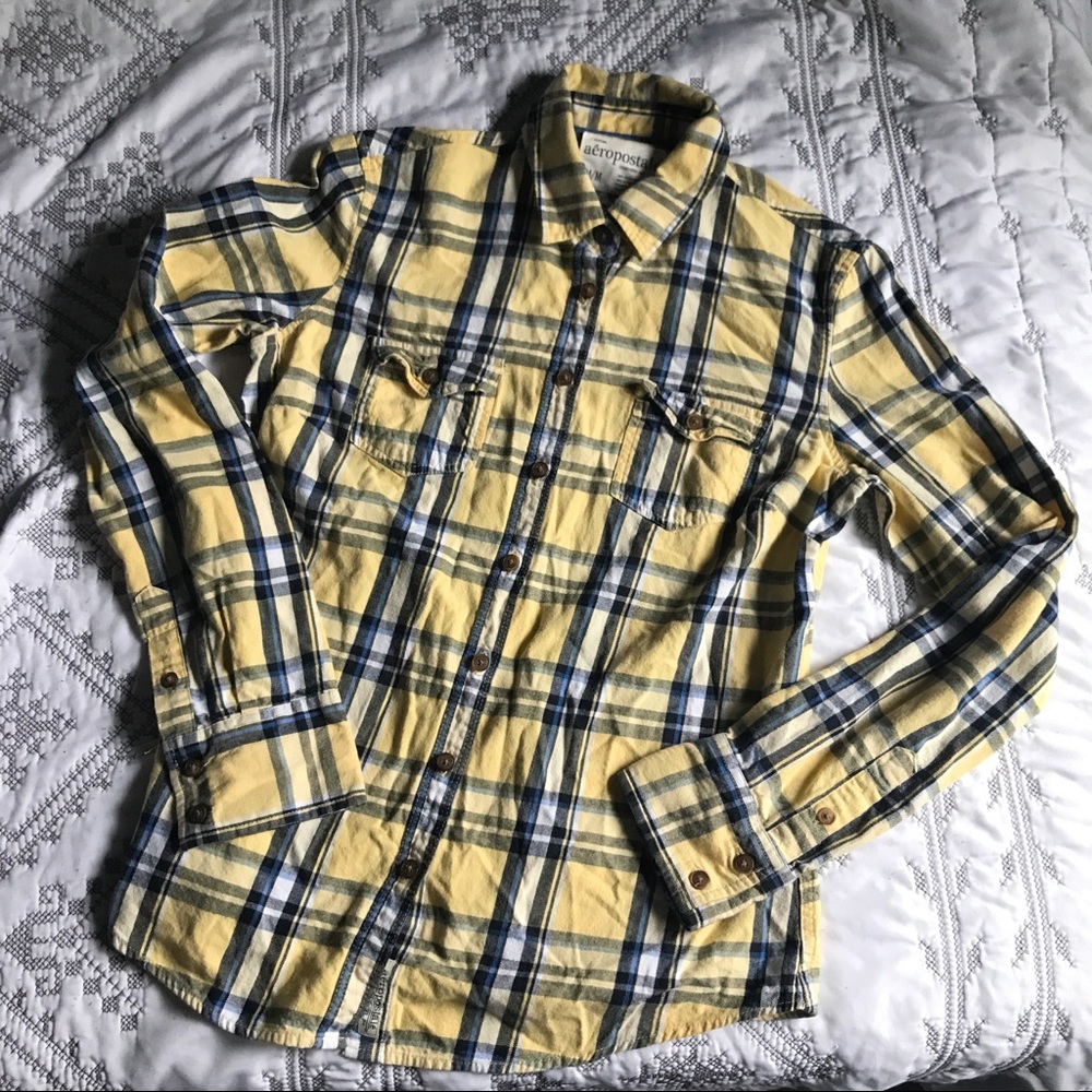 Aero Yellow/Blue Plaid S/M
